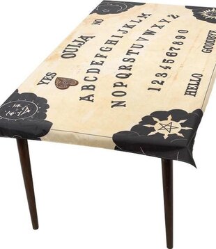 Ouija board table cloth