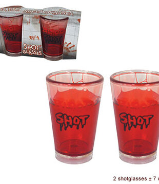 shotglaasjes halloween 2 stuks