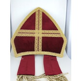 Miter Bordeaux Velvet Gold braid