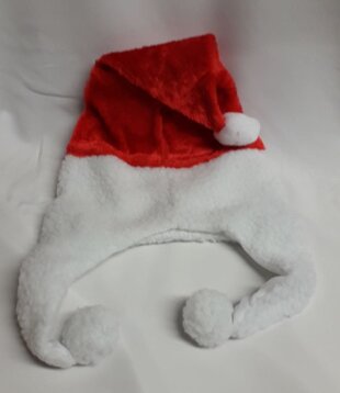 Bonnet de Père Noël avec cache-oreilles