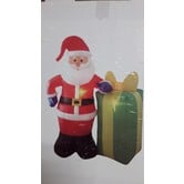 Père Noël gonflable avec cadeau