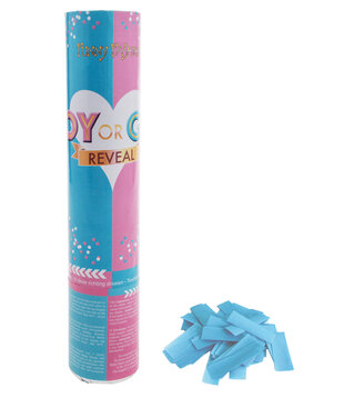 confetti cannon 20 cm baby boy gender reveal