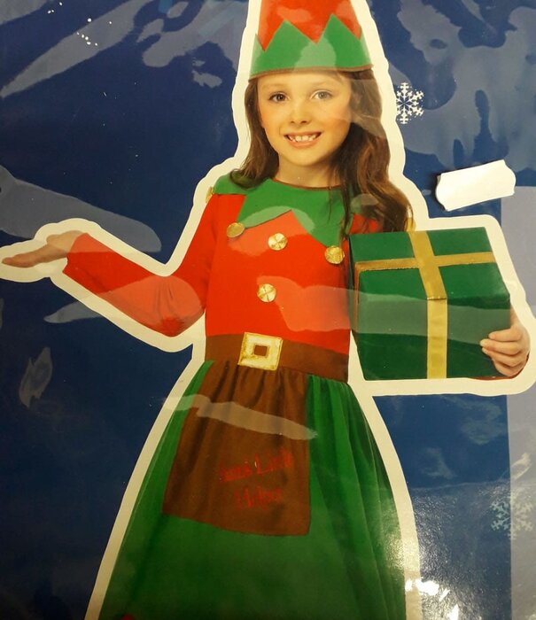 Santa's little helper girl L(10-12 jaar)