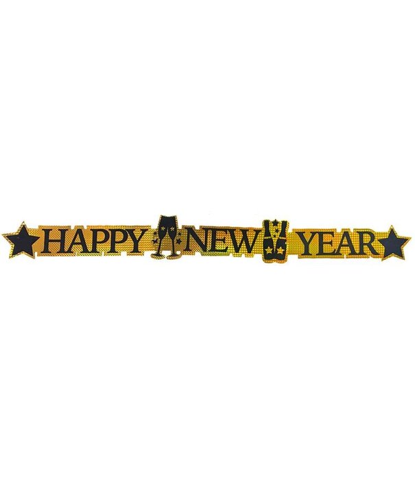 happy new year banner 113 cm