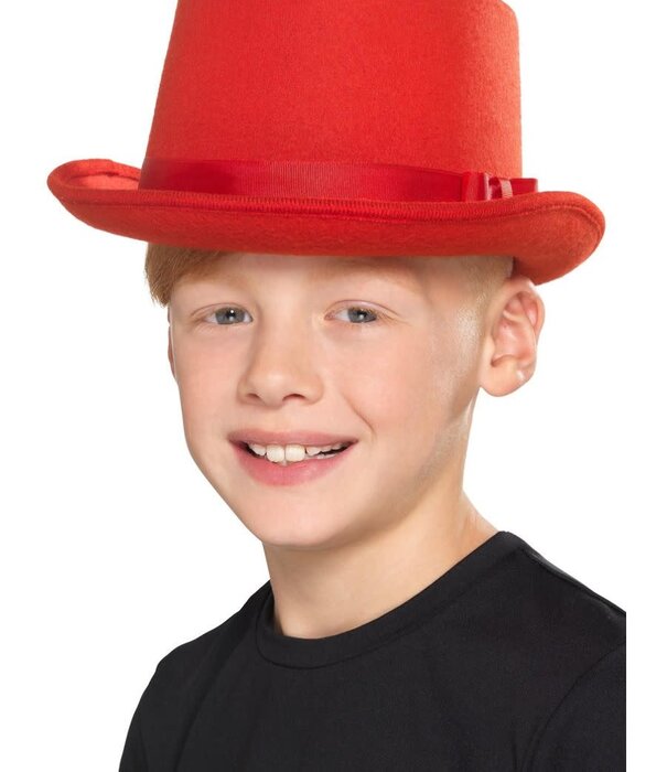 hoge hoed rood kind