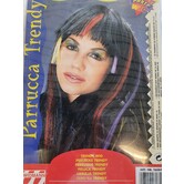 Trendy Wig met gekleurde tressen