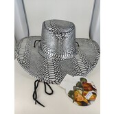 Cowboy hat silver snake
