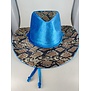 chapeau de cowboy en velours serpent