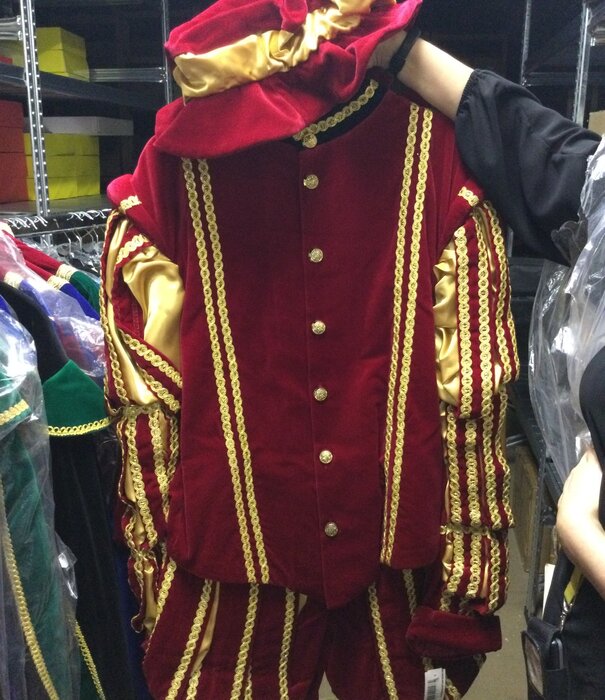 Piet Fluweel Luxe met cape Malaga