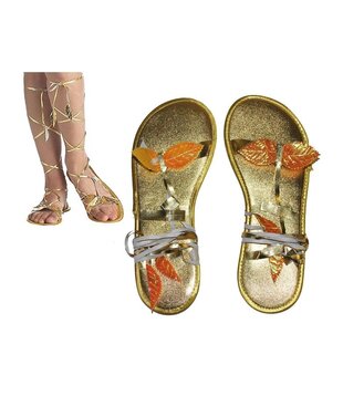 roman sandals gold