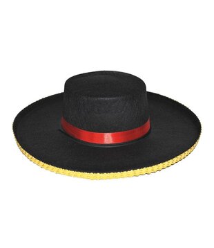 Spaanse hoed zwart