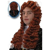 Louis XIV wig red