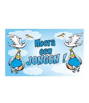 flag Hurray a boy 150 x 90 cm