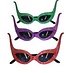 zonnebril vlindermodel paars, rood of groen