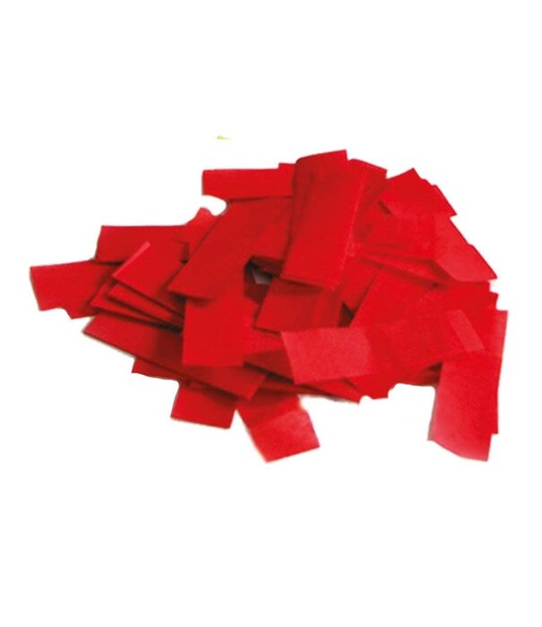 Confetti traagdalend 1kg rood