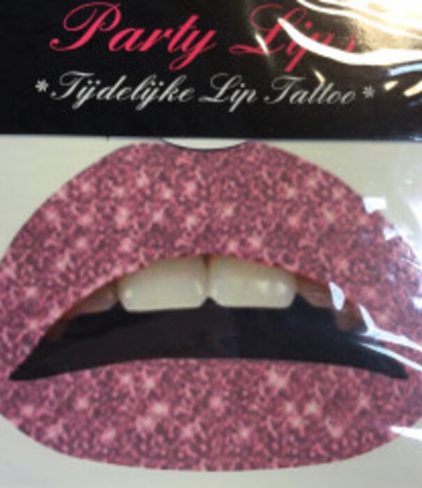Tijdelijke lip tattoo Glitter
