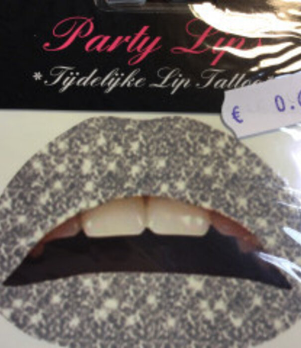 Tijdelijke lip tattoo Glitter