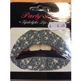 Tatouage temporaire des lèvres Paillettes