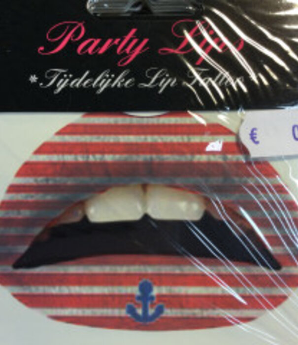 Tijdelijke lip tattoo multi