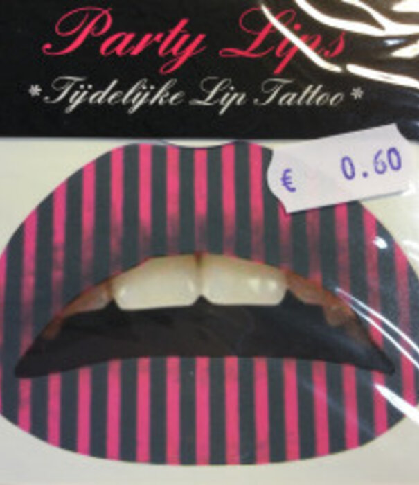 Tijdelijke lip tattoo multi