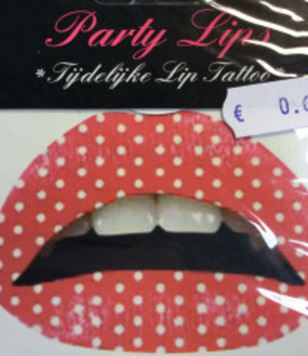 Tijdelijke lip tattoo multi