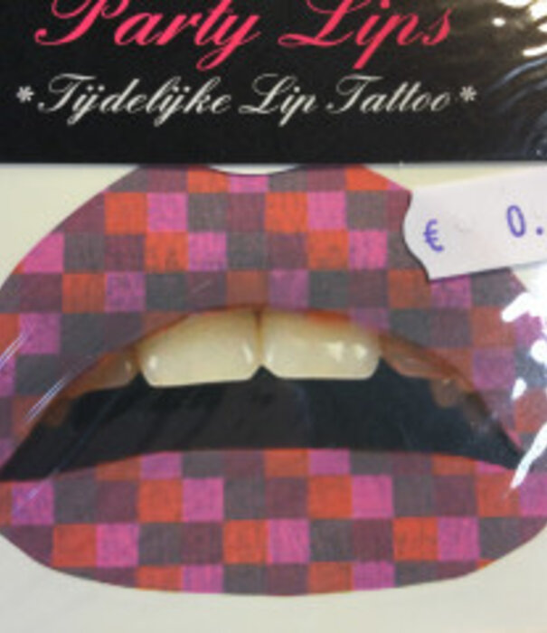 Tijdelijke lip tattoo multi