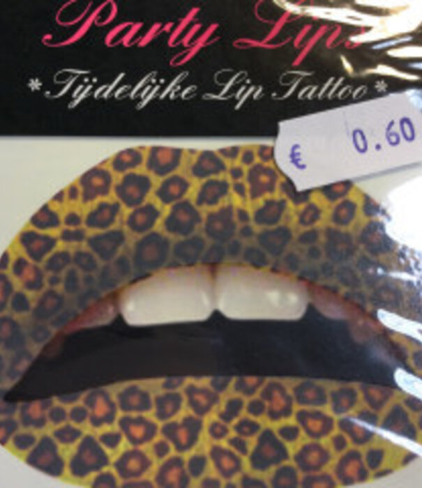 Tijdelijke lip tattoo multi