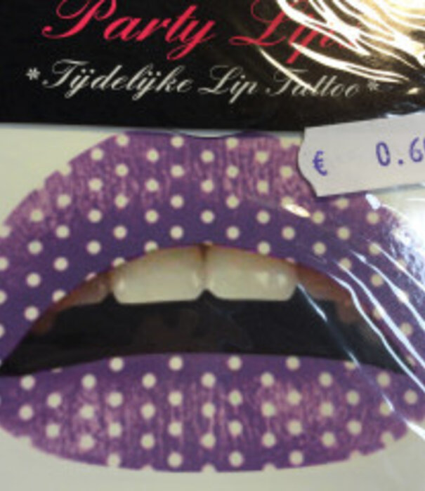 Tijdelijke lip tattoo multi