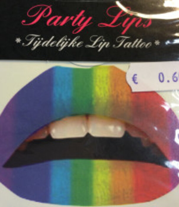 Tijdelijke lip tattoo Glitter