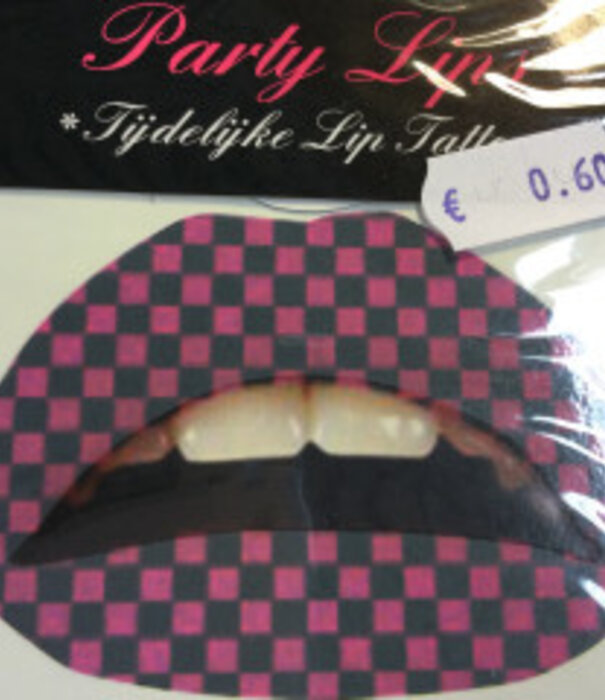 Tatouage temporaire des lèvres multi