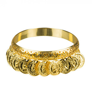 Bracelet oriental avec pièces de monnaie