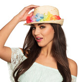 hoed Aruba met bloemenkrans