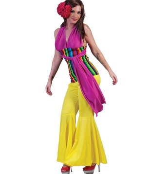 halter top rainbow with rose 1 size