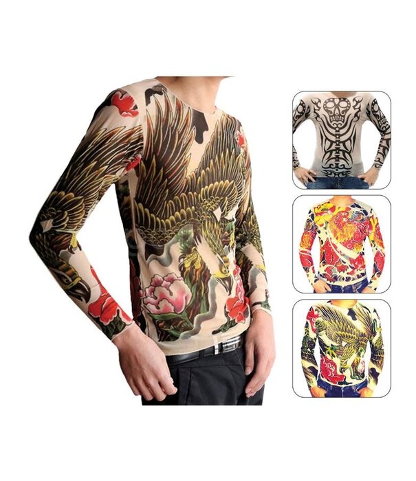 Tattoo shirt onesize Green