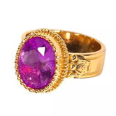 Luxury Saint ring purple size 27