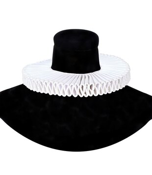 Millstone collar 'Rembrandt' white