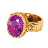Luxury ring Saint purple size 24 mm