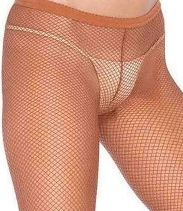 Professional fishnet tights suntan C/D