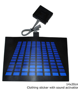 Battery-operated equalizer 14cm x 20 cm light effect