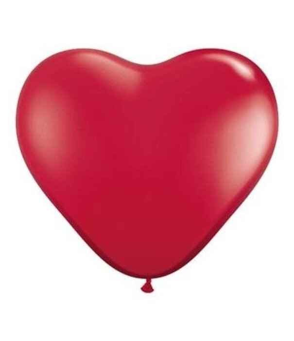100 ballons coeur 6 pouces (15,24 cm)