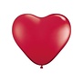 100 heart balloons 6inch (15.24cm)