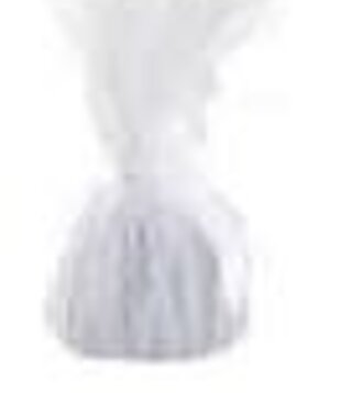 balloon weight white metallic