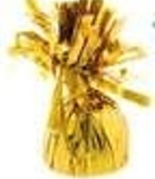 balloon weight metallic gold