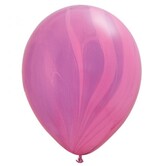 ballons autour de l'agate rose 2pcs
