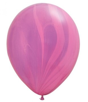 balloons round pink agate 2pcs
