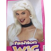 white pin-up wig
