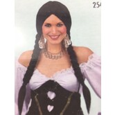 country wig with braids black