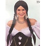 country wig with braids black