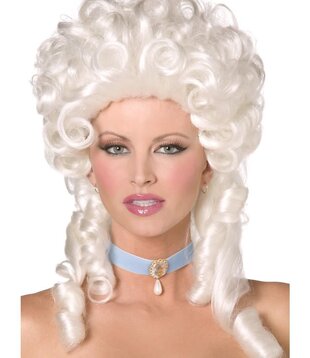 baroque pruik wit