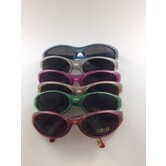 glitter glasses ass. colors (1 piece)
